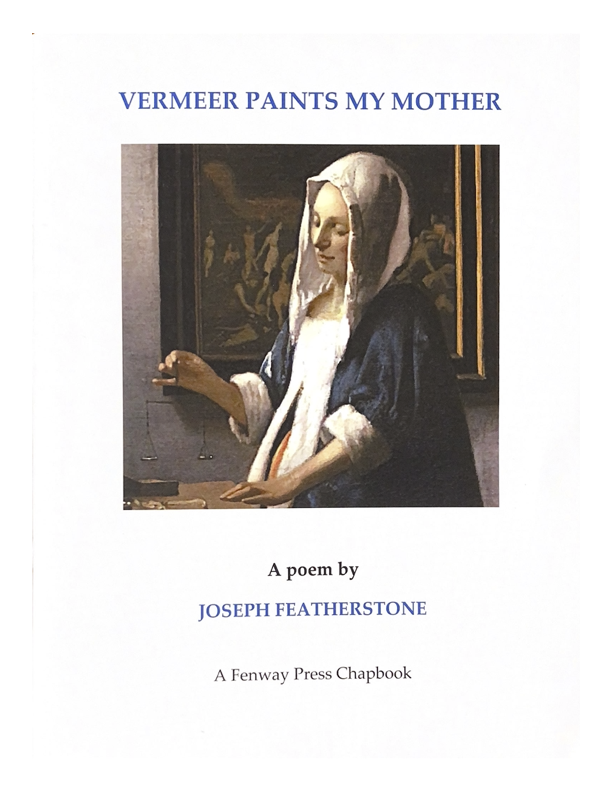 Cover of Vermeer Paints My Mother, featuring Vermeer's painting "The Woman with the Balance"